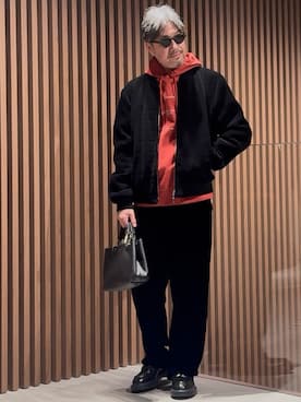 「アイテム（ハンドバッグ）」を使った、じゅんちゃんさん（メンズ・176cm）の秋コーディネート