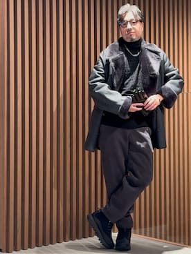 「EA Roppongi」｜じゅんちゃんさん（メンズ・176cm）の冬コーディネート