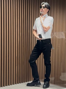 「アイテム（スマホグッズ）」を使った、じゅんちゃんさん（メンズ・176cm）の秋コーディネート