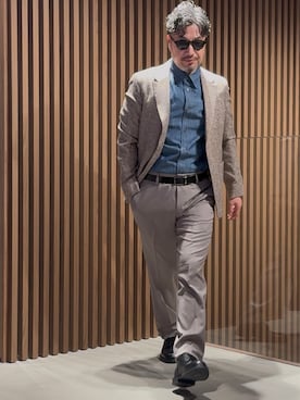 「EMPORIO ARMANI 六本木ヒルズ店」｜じゅんちゃんさん（メンズ・176cm）の春コーディネート