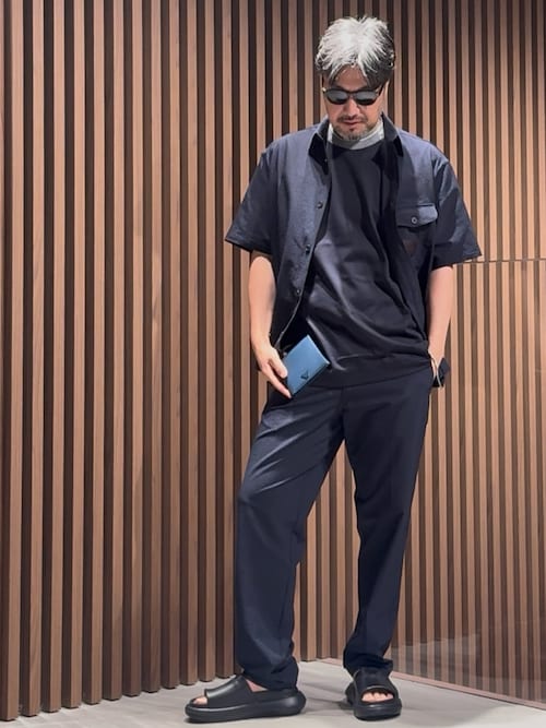 EMPORIO ARMANI シャツ 「エンポリオ アルマーニ」半袖オーバーサイズ