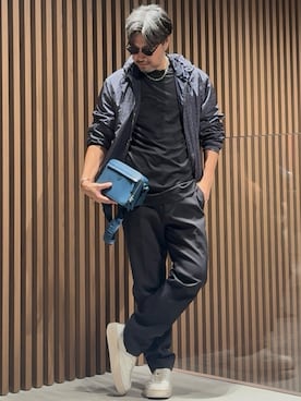 「アイテム（ナイロンジャケット）」を使った、じゅんちゃんさん（メンズ・176cm）の秋コーディネート