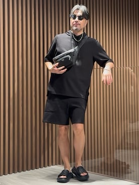 「アイテム（ボディバッグ/ウエストポーチ）」を使った、じゅんちゃんさん（メンズ・176cm）の夏コーディネート