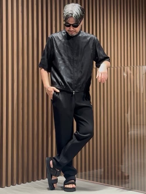 m*l様 エンポリオアルマーニ　レザー　シャツ　ジョルジオ　メンズ　ジャケット EMPORIO ARMANI デニムジャケット gジャン 「エンポリオ アルマーニ