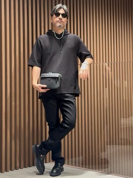 「パールアクセ」｜じゅんちゃんさん（メンズ・176cm）の秋コーディネート