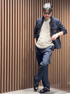 「アイテム（ナイロンジャケット）」を使った、じゅんちゃんさん（メンズ・176cm）の秋コーディネート