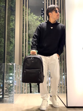「ワンポイント」｜「アイテム（その他）」を使った、じゅんちゃんさん（メンズ・176cm）の秋コーディネート