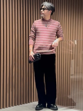 「アイテム（手袋）」を使った、じゅんちゃんさん（メンズ・176cm）の秋コーディネート