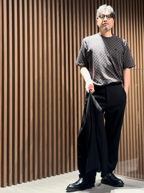 エンポリオ アルマーニ】ローファー ブラッシュドレザー製