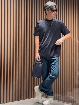 「アイテム（ポーチ）」を使った、じゅんちゃんさん（メンズ・176cm）の秋コーディネート