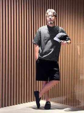 「EA Roppongi」｜じゅんちゃんさん（メンズ・176cm）の夏コーディネート