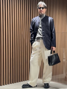 「アイテム（ハンドバッグ）」を使った、じゅんちゃんさん（メンズ・176cm）の秋コーディネート