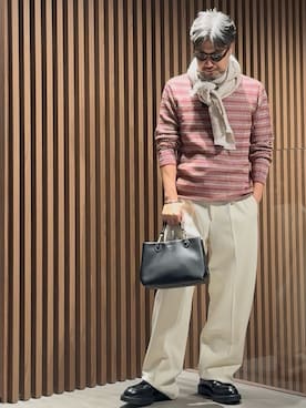 「アイテム（ハンドバッグ）」を使った、じゅんちゃんさん（メンズ・176cm）の冬コーディネート