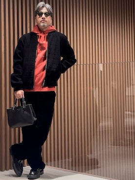 「アイテム（ブルゾン）」を使った、じゅんちゃんさん（メンズ・176cm）の秋コーディネート