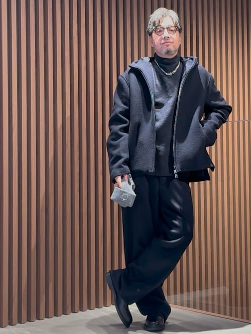 イタリア製　EMPORIO ARMANI モックネック　ニット　セーター　肉厚 イタリア製 EMPORIO ARMANI モックネック ニット セーター 肉厚