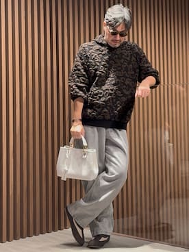 「アイテム（ハンドバッグ）」を使った、じゅんちゃんさん（メンズ・176cm）の冬コーディネート