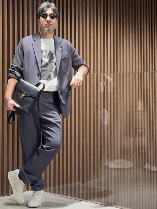 EMPORIO ARMANI ストライプテーラードジャケット 48 EMPORIO ARMANI ジャケット テーラードジャケット 「エンポリオ
