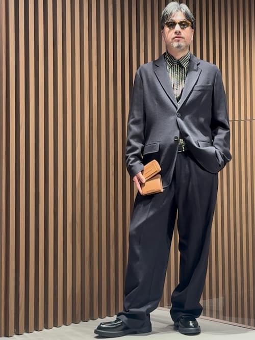 EMPORIO ARMANI スラックス 「エンポリオ アルマーニ」タック入り