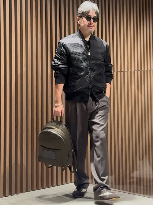 エンポリオ アルマーニ】リバーシブルブルゾン ナイロン フロックロゴ