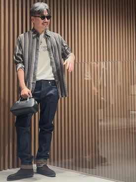 「アイテム（ハンドバッグ）」を使った、じゅんちゃんさん（メンズ・176cm）の春コーディネート