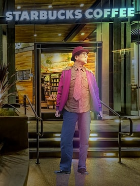 「Heritage stone（ヘリテイジストーン）のアイテム」を使った、tamtamtanukiさん（メンズ・166cm）の秋コーディネート