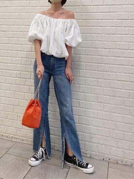 井上愛さん(レディース・160cm)の春コーディネート