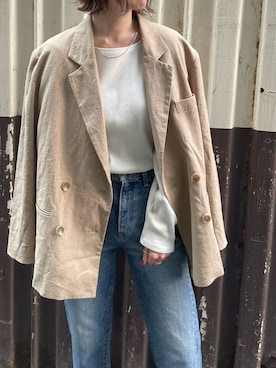 井上愛さん（レディース・160cm）の春コーディネート