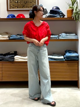 「Ungrid（アングリッド）のアイテム」を使った、井上愛さん（レディース・160cm）の夏コーディネート
