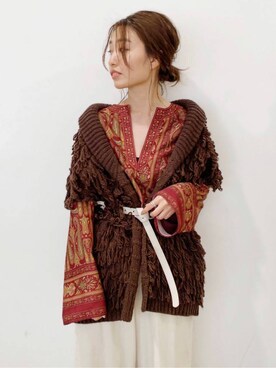 井上愛さん（レディース・160cm）の秋コーディネート