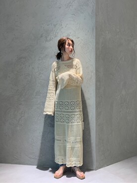 井上愛さん（レディース・160cm）の春コーディネート