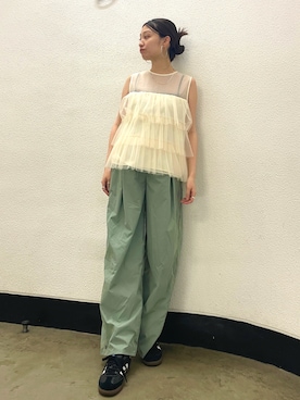 井上愛さん(レディース・160cm)の春コーディネート