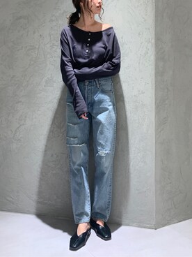 井上愛さん(レディース・160cm)の春コーディネート