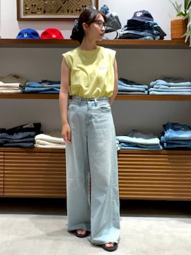 「Ungrid（アングリッド）のアイテム」を使った、井上愛さん（レディース・160cm）の夏コーディネート