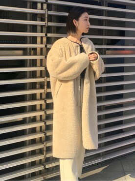 井上愛さん(レディース・160cm)の冬コーディネート