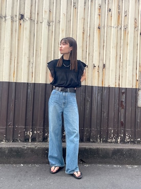 井上愛さん（レディース・160cm）の春コーディネート