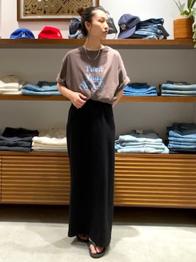 「Ungrid（アングリッド）のアイテム」を使った、井上愛さん（レディース・160cm）の夏コーディネート