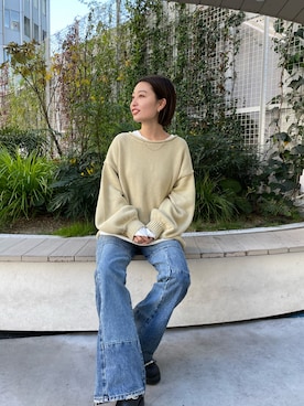 井上愛さん(レディース・160cm)の冬コーディネート