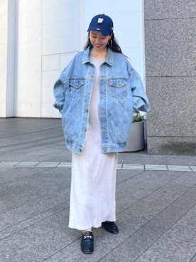 井上愛さん（レディース・160cm）の冬コーディネート
