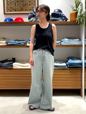 「Ungrid（アングリッド）のアイテム」を使った、井上愛さん（レディース・160cm）の夏コーディネート