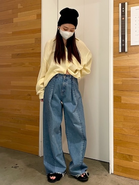 井上愛さん（レディース・160cm）の春コーディネート