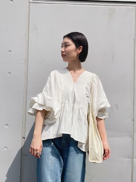 井上愛さん（レディース・160cm）の春コーディネート