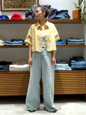 「Ungrid（アングリッド）のアイテム」を使った、井上愛さん（レディース・160cm）の夏コーディネート
