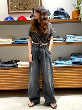 「Ungrid（アングリッド）のアイテム」を使った、井上愛さん（レディース・160cm）の夏コーディネート