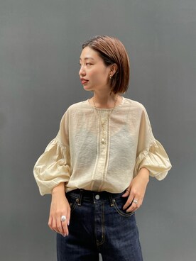 井上愛さん(レディース・160cm)の夏コーディネート