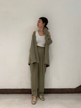 井上愛さん（レディース・160cm）の春コーディネート