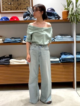 「Ungrid（アングリッド）のアイテム」を使った、井上愛さん（レディース・160cm）の夏コーディネート