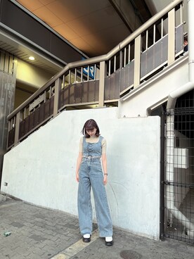 「EMODA（エモダ）のアイテム（その他トップス）」を使った、奥野由樹さん（レディース・163cm）の春コーディネート