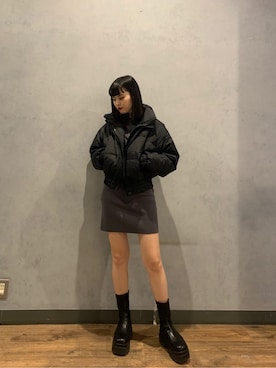 奥野由樹さん（レディース・163cm）の冬コーディネート