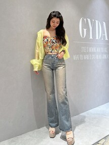 ハイウエスト ASID WASHワイドデニムパンツ｜ジェイダ（GYDA