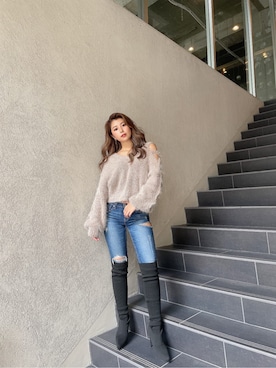 「158cmコーデ」｜「アイテム（アクセサリー）」を使った、aikaさん（レディース・158cm）の秋コーディネート